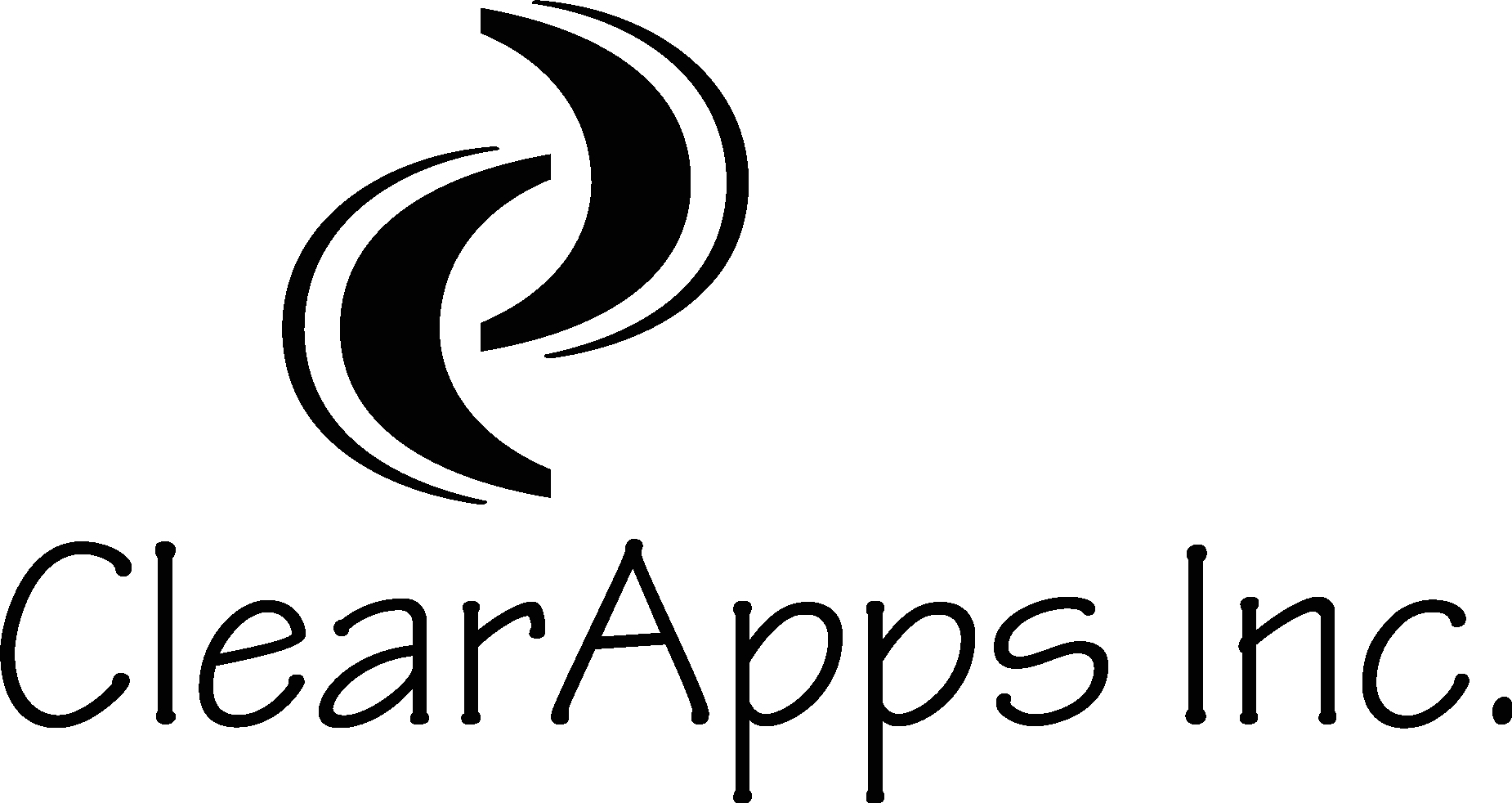 Clear Apps Black Logo Vector Logo
